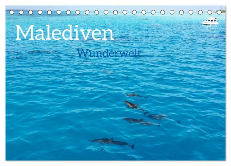 Produktbild: MALEDIVEN Wunderwelt (Tischkalender 2026 DIN A5 quer), CALVENDO Monatskalender