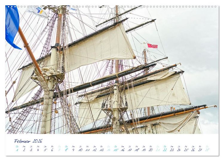 Produktbild: SAIL Amsterdam (hochwertiger Premium Wandkalender 2026 DIN A2 quer), Kunstdruck in Hochglanz