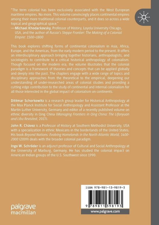 Produktbild: Shifting Forms of Continental Colonialism