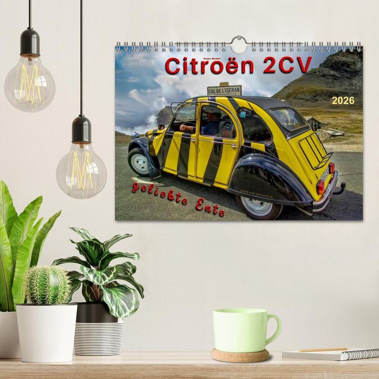 Produktbild: Citro&euml;n 2CV - geliebte Ente (Wandkalender 2026 DIN A4 quer), CALVENDO Monatskalender