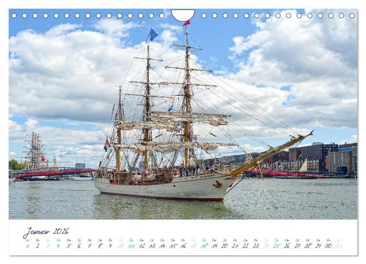 Produktbild: SAIL Amsterdam (Wandkalender 2026 DIN A4 quer), CALVENDO Monatskalender