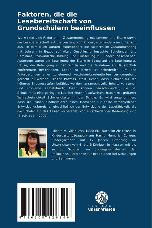 Produktbild: Faktoren, die die Lesebereitschaft von Grundsch&uuml;lern beeinflussen