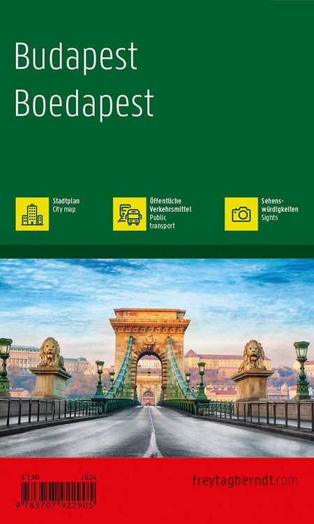 Produktbild: freytag & berndt Innenstadtplan Budapest 1:10.000