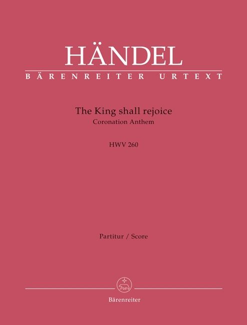 Produktbild: The King shall rejoice, Partitur