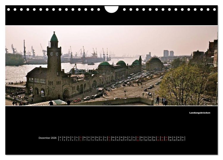 Produktbild: Hamburg Panoramen 2026 (Wandkalender 2026 DIN A4 quer), CALVENDO Monatskalender
