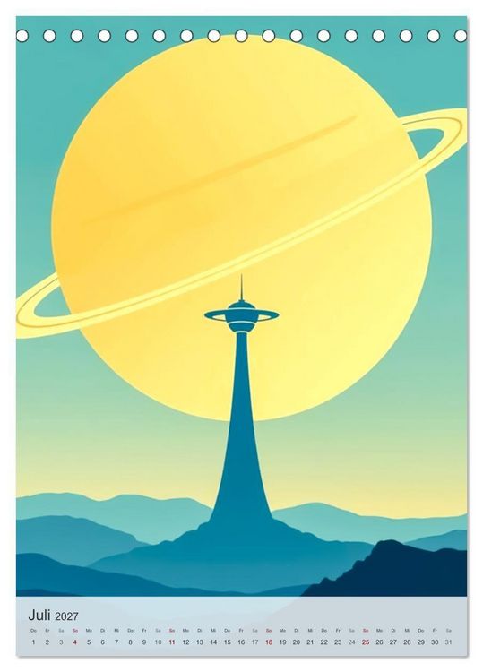 Produktbild: Die Goldene &Auml;ra der Raumfahrt (Tischkalender 2027 DIN A5 hoch), CALVENDO Monatskalender