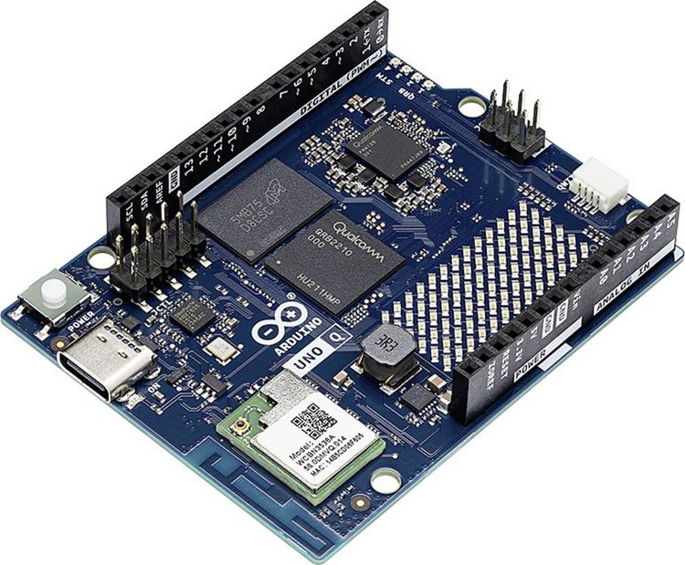 Produktbild: Arduino Uno Q ABX00173 (4GB / 32GB eMMC) 4 x 2.0GHz