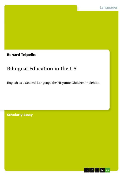 Produktbild: Bilingual Education in the US
