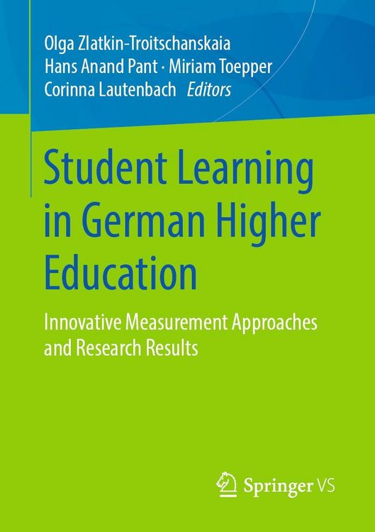 Produktbild: Student Learning in German Higher Education