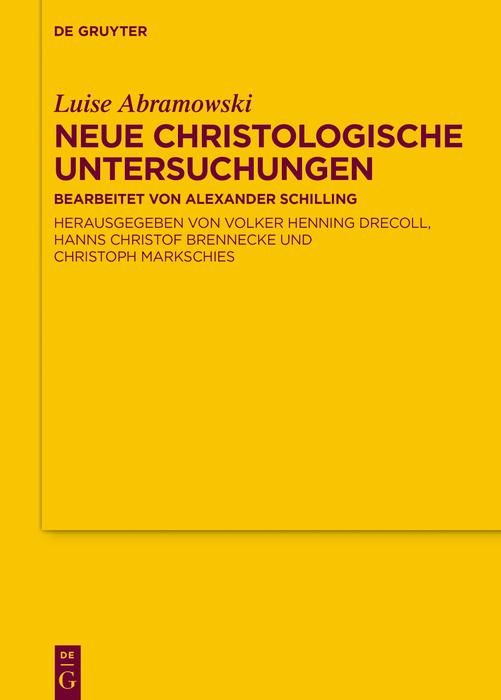 Produktbild: Neue Christologische Untersuchungen