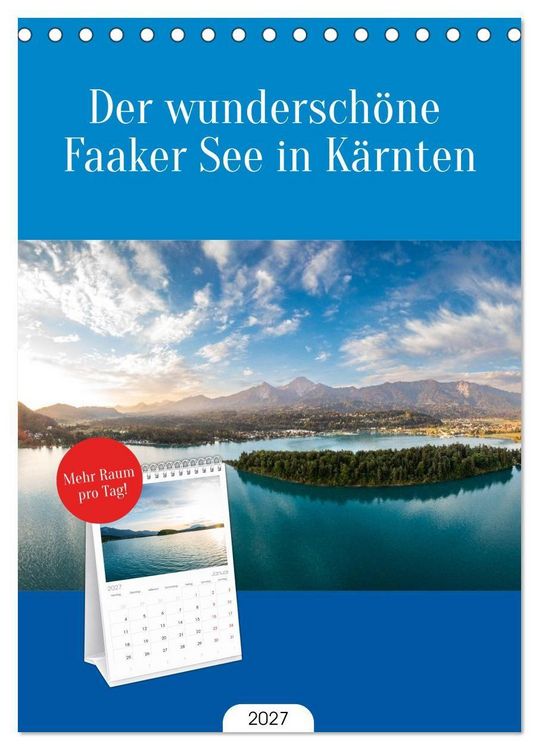 Produktbild: Tischplaner 2027 - Der wundersch&ouml;ne Faaker See in K&auml;rnten (A5 Tischkalender zum Aufstellen) CALVENDO