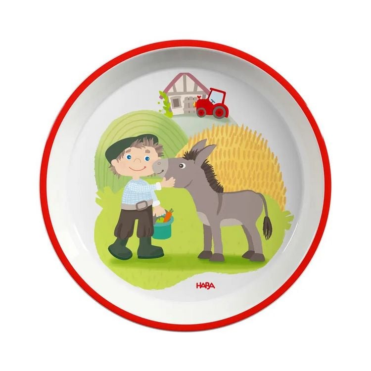Produktbild: HABA 2012441002 - Teller Bauernhof, Melamin, 17,5 cm