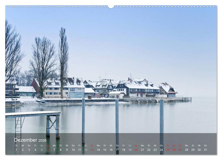 Produktbild: Stimmungsvoller Bodensee (hochwertiger Premium Wandkalender 2026 DIN A2 quer), Kunstdruck in Hochglanz