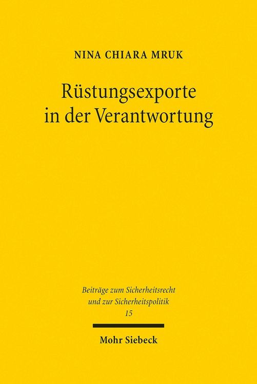Produktbild: R&uuml;stungsexporte in der Verantwortung