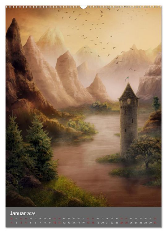 Produktbild: Das Grenzland (Wandkalender 2026 DIN A2 hoch), CALVENDO Monatskalender
