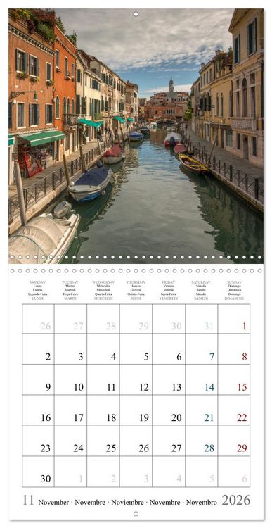 Produktbild: Romantic corners in Venice (Wall Calendar 2026 12 &times; 12 Inch) CALVENDO 12 Month Wall Calendar