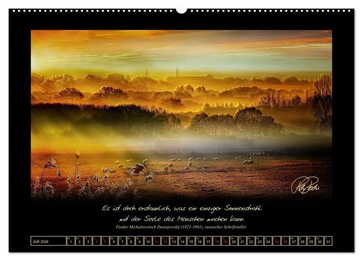 Produktbild: Sonnenmomente und Lebensweisheiten (Wandkalender 2026 DIN A2 quer), CALVENDO Monatskalender