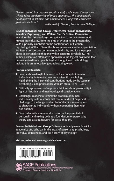 Produktbild: Beyond Individual and Group Differences