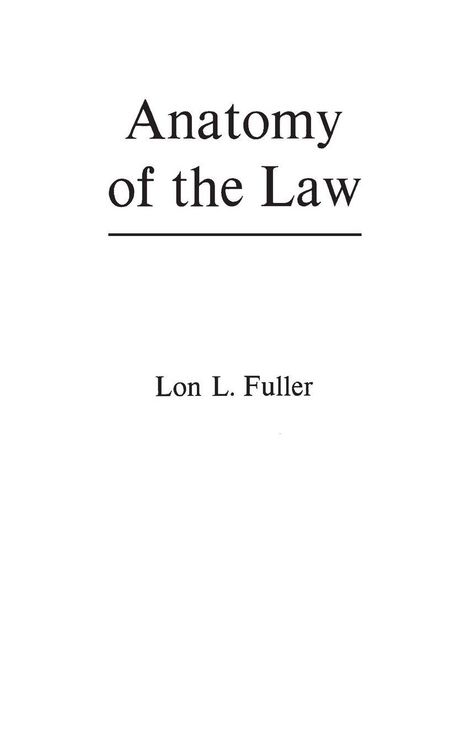 Produktbild: Anatomy of the Law