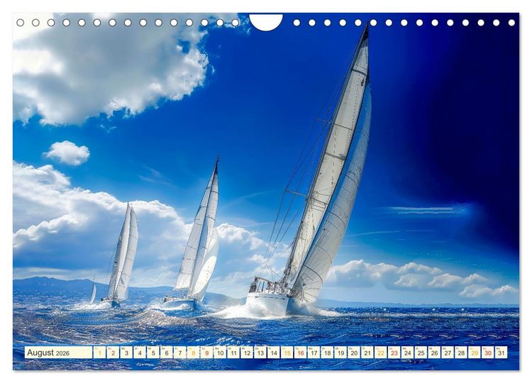 Produktbild: Segeln - sch&ouml;ne Momente (Wandkalender 2026 DIN A4 quer), CALVENDO Monatskalender