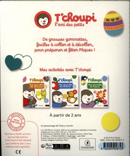 Produktbild: T'choupi : mes gommettes de P&acirc;ques
