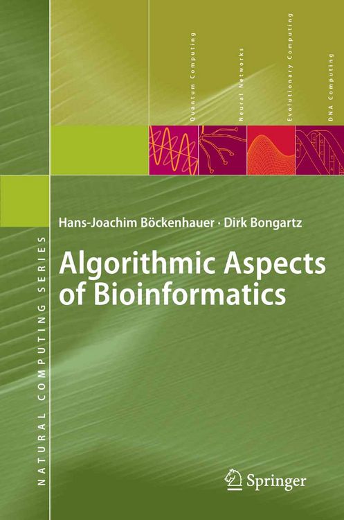 Produktbild: Algorithmic Aspects of Bioinformatics