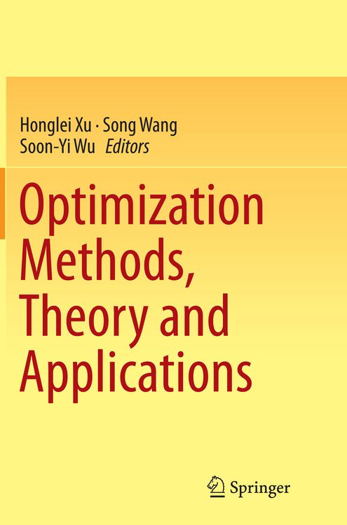 Produktbild: Optimization Methods, Theory and Applications