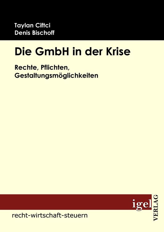 Produktbild: Die GmbH in der Krise
