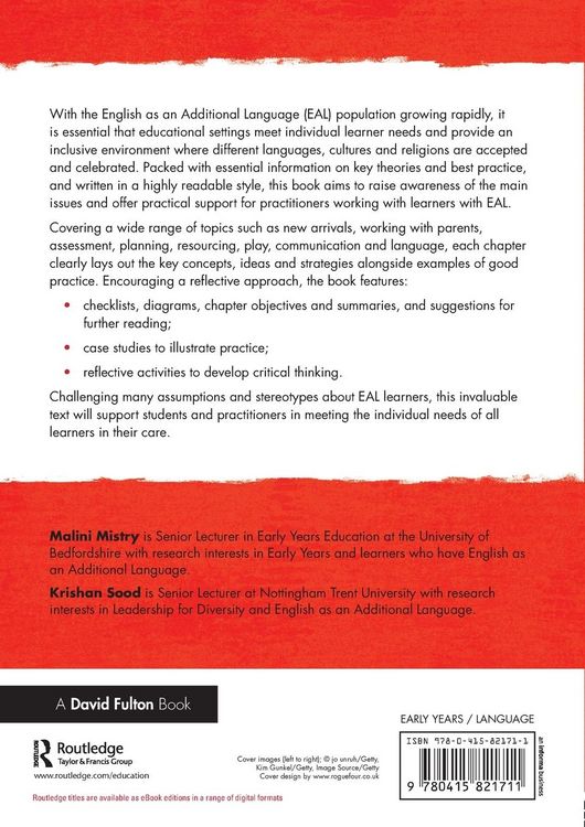 Produktbild: English as an Additional Language in the Early Years