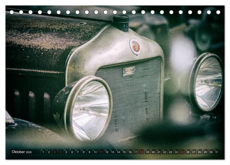 Produktbild: Oldtimer - vergangene Sch&ouml;nheiten (Tischkalender 2026 DIN A5 quer), CALVENDO Monatskalender