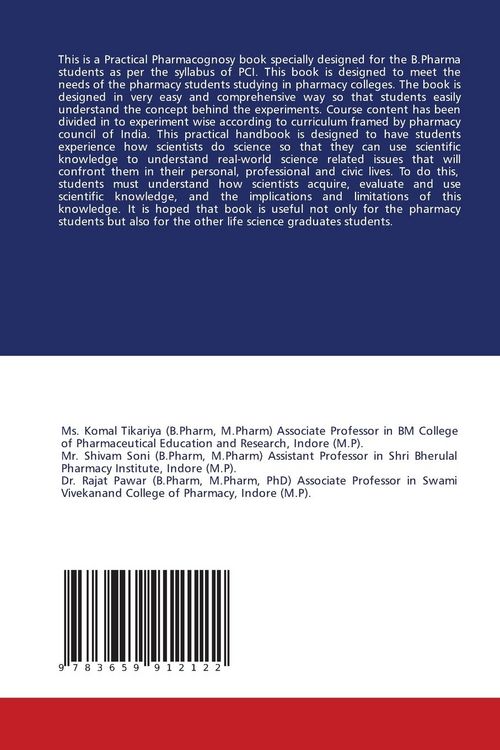Produktbild: Pharmacognosy and Phytochemistry: Practical Book