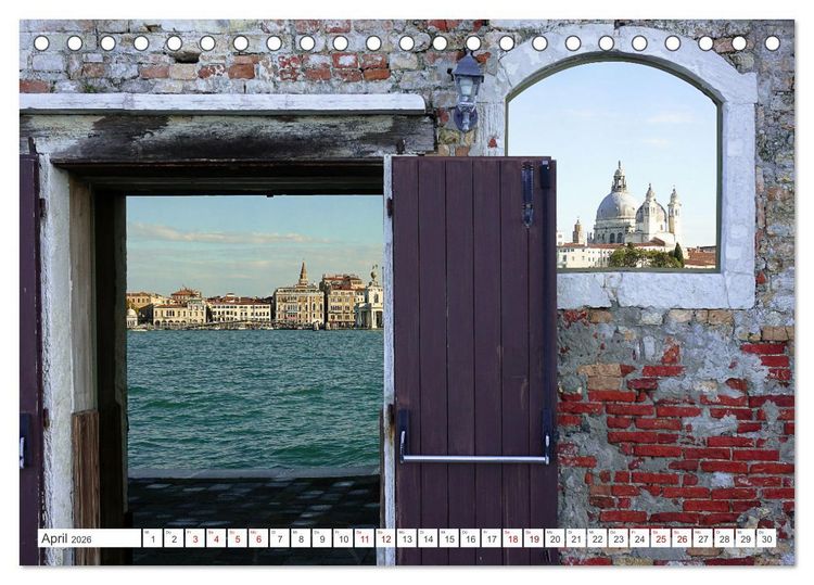Produktbild: Venedig - pittoreske Sch&ouml;nheit (Tischkalender 2026 DIN A5 quer), CALVENDO Monatskalender