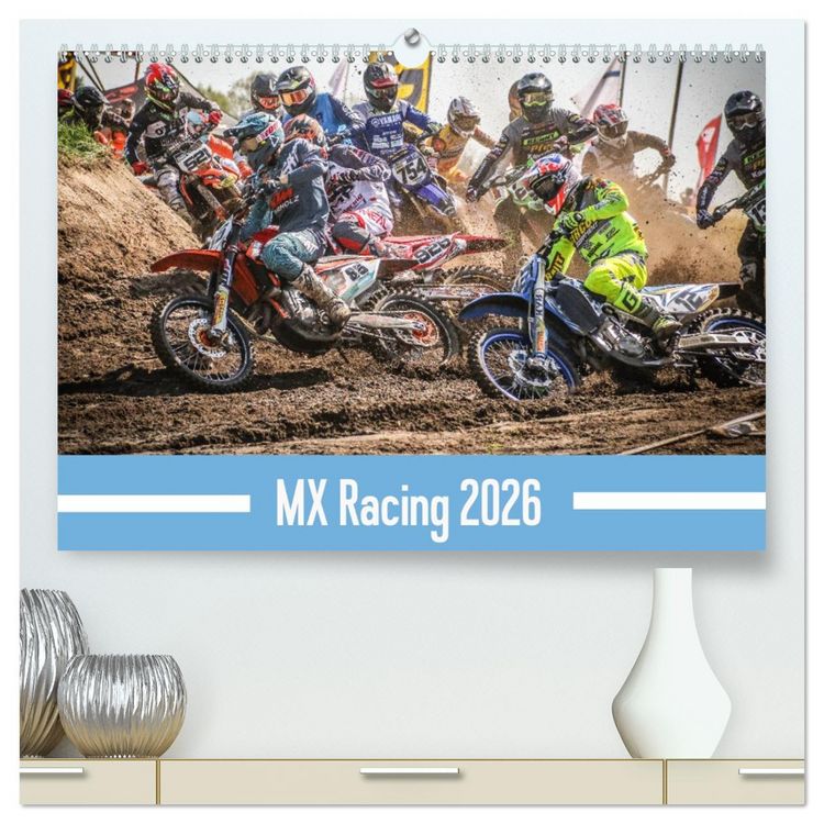 Produktbild: MX Racing 2026 (hochwertiger Premium Wandkalender 2026 DIN A2 quer), Kunstdruck in Hochglanz