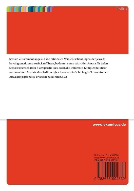 Produktbild: Rational Choice Theorie und die Kubakrise 1962 - Einige &Uuml;berlegungen zur Rationalit&auml;t getroffener Handlungsentscheidungen