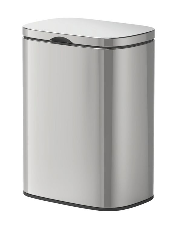 Produktbild: Wand-Kosmetikeimer Mod. Sare Gl&auml;nzend 5 L, Easy Close Absenkautomatik