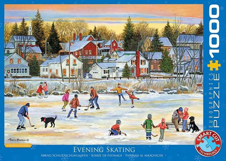 Bild vom Artikel Eurographics 6000-5439 - Abend Schlittschuhlaufen von Patricia Bourque , Puzzle, 1.000 Teile vom Autor Bourque
