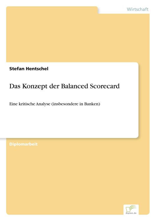 Produktbild: Das Konzept der Balanced Scorecard