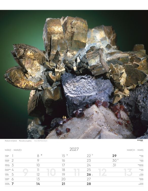 Produktbild: Mineralien Kalender 2027