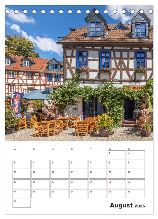 Produktbild: Idstein - Fachwerktraum im Herzen des Taunus (Tischkalender 2026 DIN A5 hoch), CALVENDO Monatskalender
