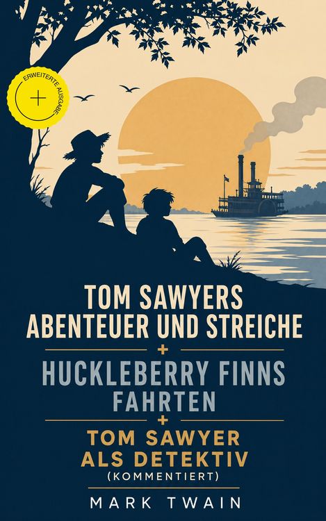 Produktbild: Tom Sawyers Abenteuer und Streiche + Huckleberry Finns Fahrten + Tom Sawyer als Detektiv (Kommentiert)