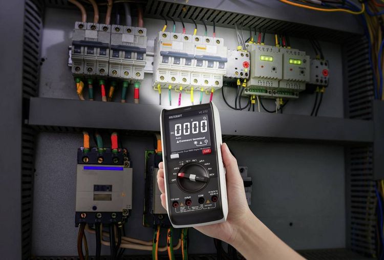 Produktbild: VOLTCRAFT VC272 Hand-Multimeter digital True RMS LoZ CAT III 600V Anzeige (Counts): 6000