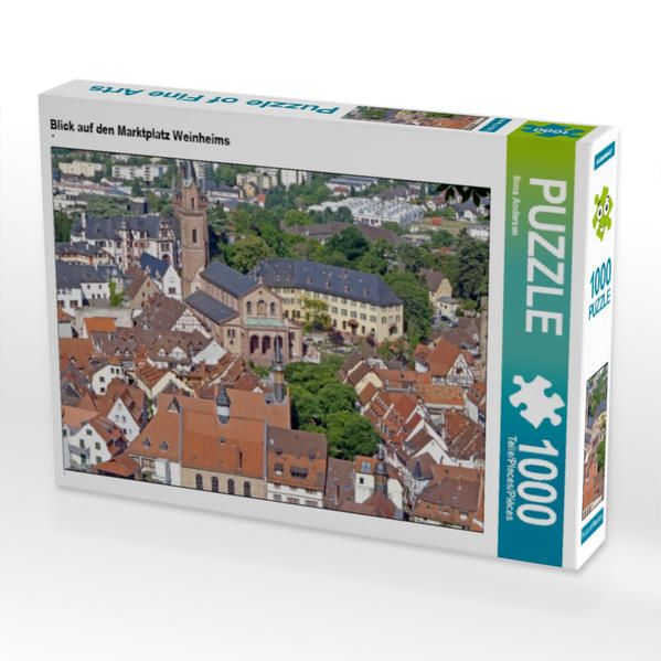 Produktbild: CALVENDO Puzzle Blick auf den Marktplatz Weinheims 1000 Teile Lege-Gr&ouml;&szlig;e 64 x 48 cm Foto-Puzzle Bild von Ilona Andersen