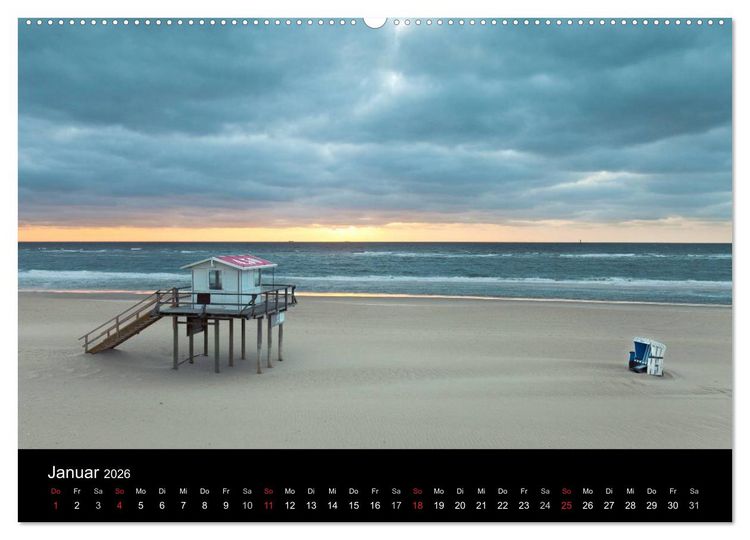 Produktbild: SYLT hinter den D&uuml;nen (hochwertiger Premium Wandkalender 2026 DIN A2 quer), Kunstdruck in Hochglanz