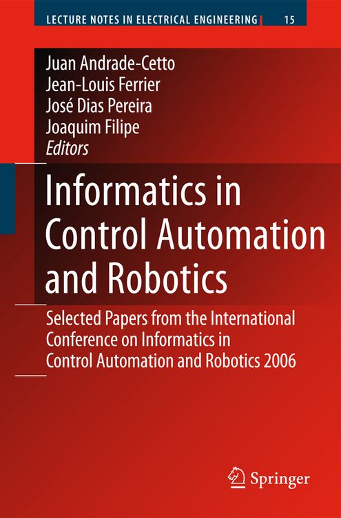 Produktbild: Informatics in Control Automation and Robotics