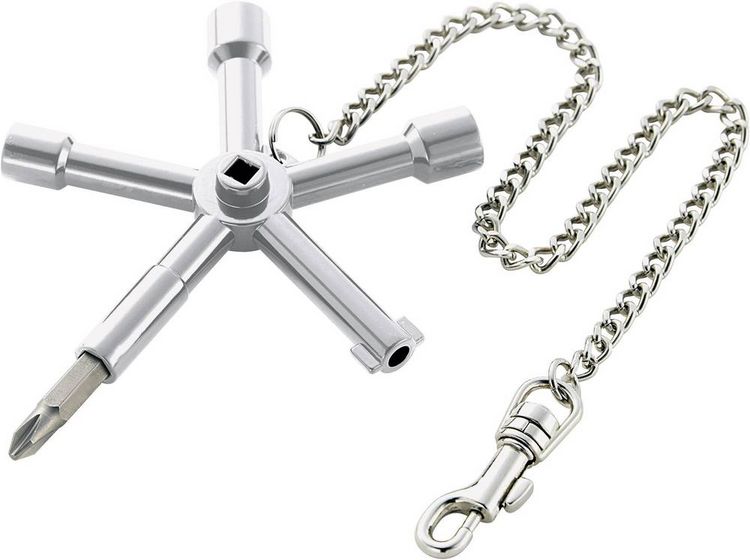 Produktbild: TOOLCRAFT TO-6707229 Schaltschrankschl&uuml;ssel Schaltschrankschl&uuml;ssel 1St.