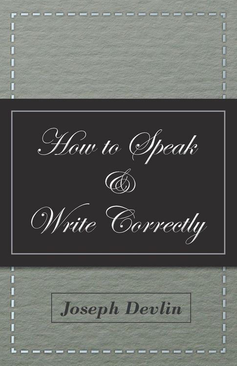 Produktbild: How to Speak and Write Correctly