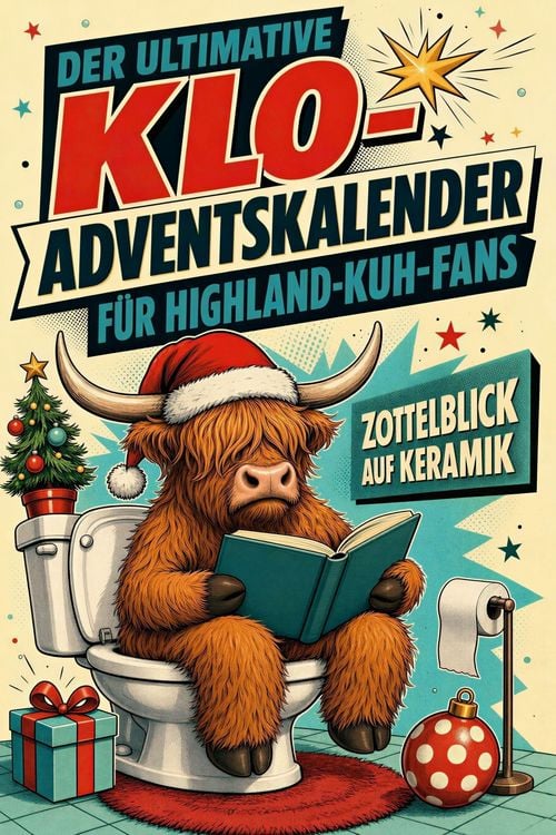 Produktbild: Der ultimative Klo-Adventskalender f&uuml;r Highland-Kuh-Fans