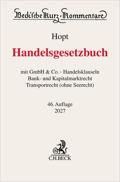 Produktbild: Handelsgesetzbuch. HGB
