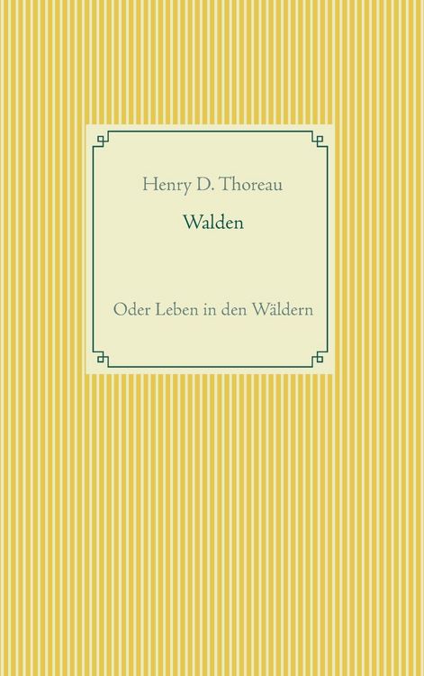 Produktbild: Walden oder Leben in den W&auml;ldern