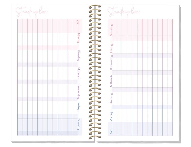 Produktbild: H&auml;fft College-Timer - Sch&uuml;lerkalender A6 slim 26/27